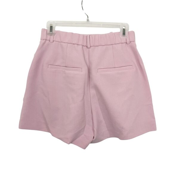 Abercrombie & Fitch Pink Pleat Front High Rise Shorts Pockets - Size 4, 27 - Picture 2 of 8